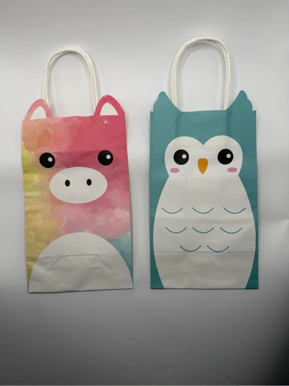 24 Animal Themed Party Gift Bags 8”x4.5” NEW